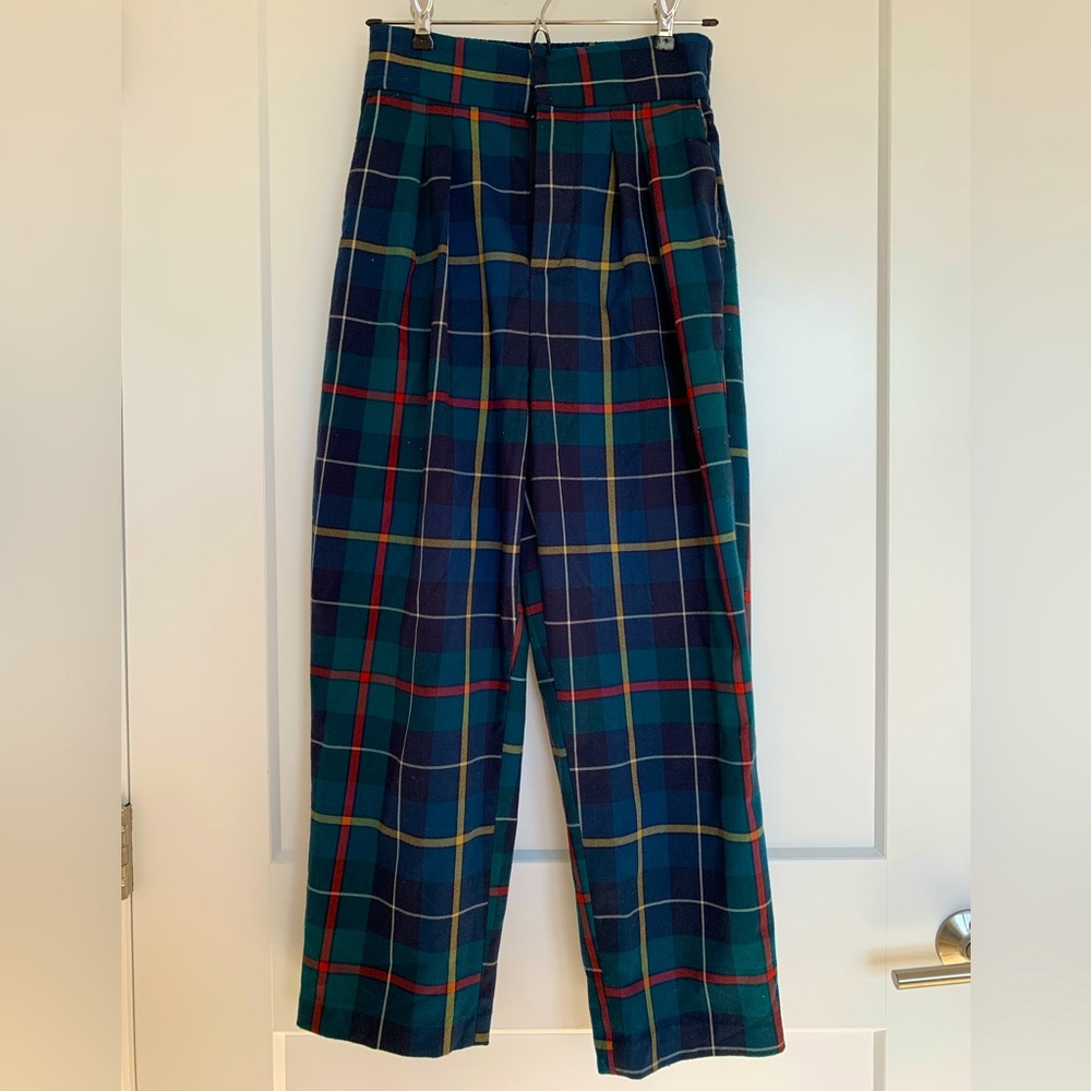 Plaid urban outfitters trousers